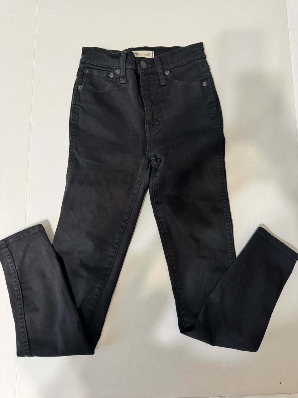 Madewell High-Rise Black Slim Jeans